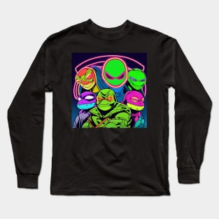 Retro Ninja Turtles Long Sleeve T-Shirt